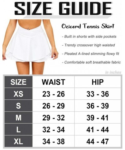 Women Golf Skort Tennis Skirt with Pockets Shorts High Waisted Pleated Mini Skirt Athletic Workout Skorts Skirts C1- Double H...