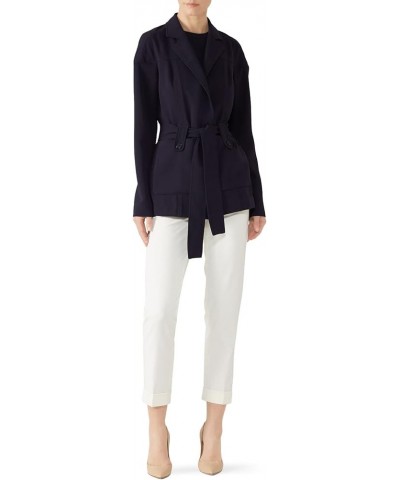 Rent The Runway Pre-Loved Belted Cardigan Jacket Blue $41.30 Sweaters