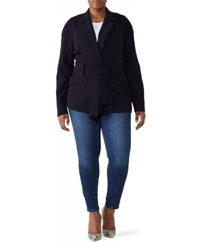 Rent The Runway Pre-Loved Belted Cardigan Jacket Blue $41.30 Sweaters