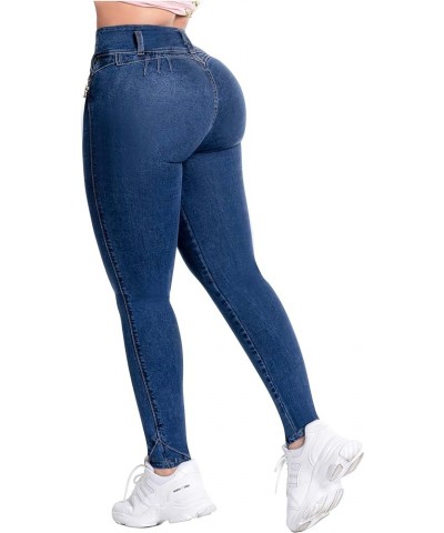 Pantalones Colombianos Levanta cola | Butt Lifting Jeans | High Waisted Jeans for Women | Colombian Jeans Medium Blue 3004 $3...