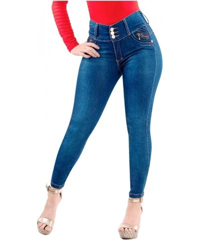 Pantalones Colombianos Levanta cola | Butt Lifting Jeans | High Waisted Jeans for Women | Colombian Jeans Medium Blue 3004 $3...