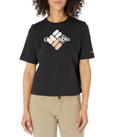 Women's North Cascades Relaxed Tee Black/Centered Multi Gem $10.19 Activewear