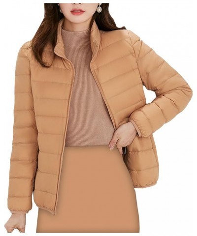 Winter Coats for Women Plus Size Parka Thick Warm Lapel Collar Short Parkas Puffy Cloth Oversized Parka Jacket Girls Orange $...