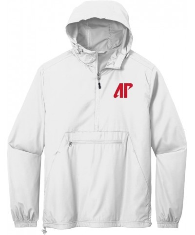 Austin Peay State University Windbreaker - Packable Anorak Pullover White $32.49 Jackets