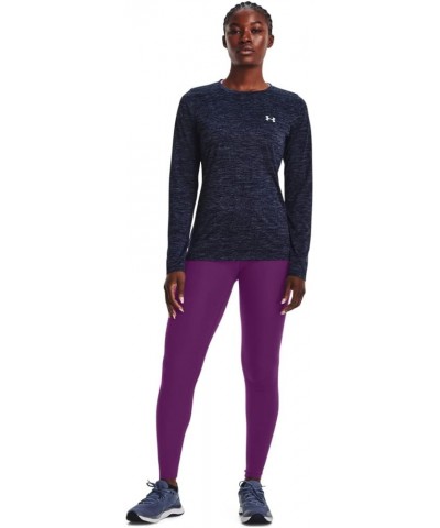 UA Tech™ Twist Crew (411) Midnight Navy / Cadet / Metallic Silver Small $10.81 Activewear