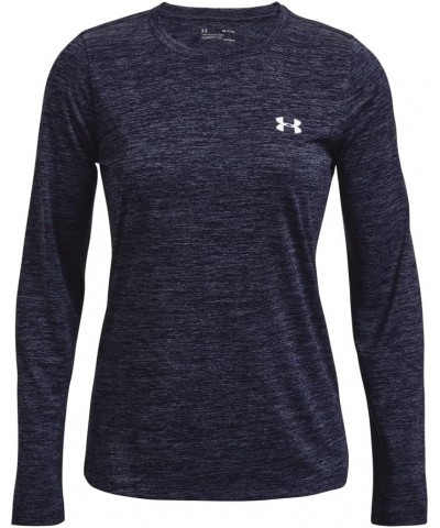 UA Tech™ Twist Crew (411) Midnight Navy / Cadet / Metallic Silver Small $10.81 Activewear