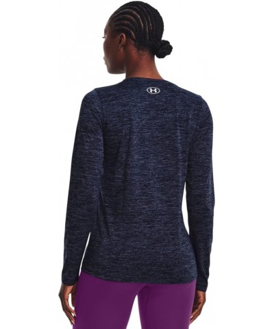 UA Tech™ Twist Crew (411) Midnight Navy / Cadet / Metallic Silver Small $10.81 Activewear