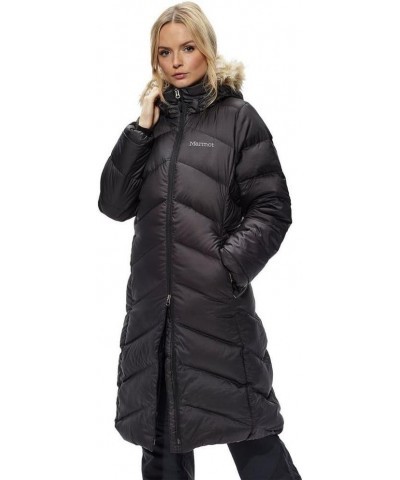 Women's Montreaux Full-Length Down Puffer Coat Black $43.78 Jackets