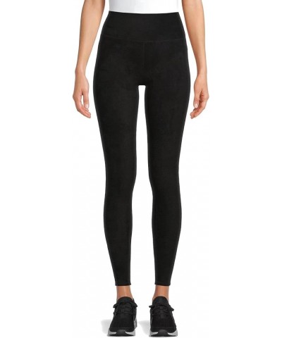 Women's Premium Stretch Fleece Bottom Thermal Leggings with Pocket (Black) Black $12.74 Leggings