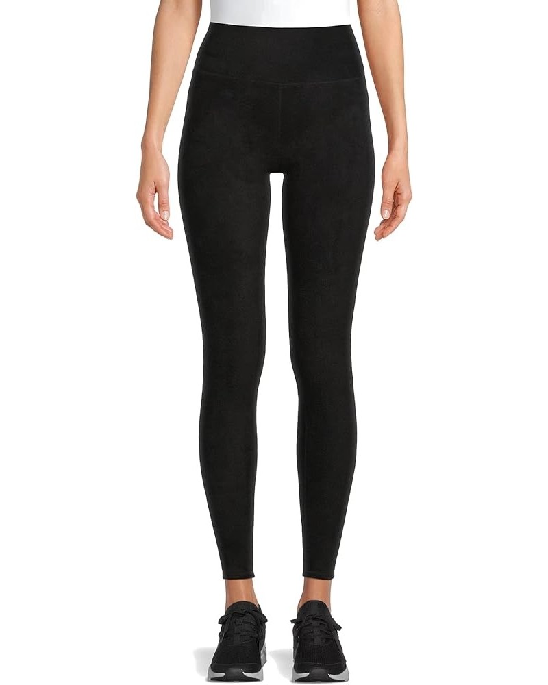 Women's Premium Stretch Fleece Bottom Thermal Leggings with Pocket (Black) Black $12.74 Leggings