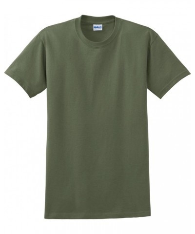 Men's Short Sleeve 4-Pack Cotton Jersey T-Shirt Military Green $7.03 T-Shirts