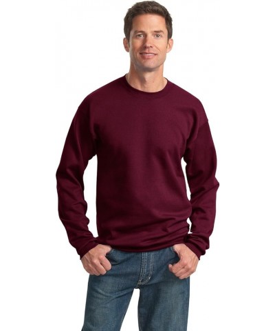 Port & Company Men's Tall Ultimate Crewneck Sweatshirt Maroon $11.21 Hoodies & Sweatshirts