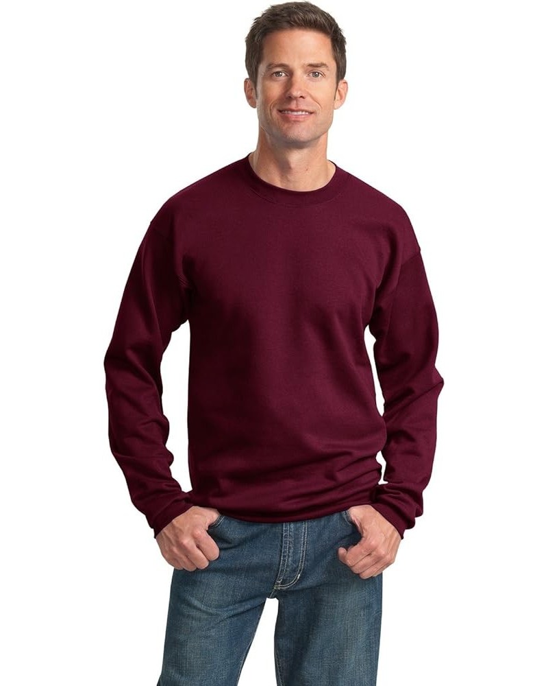 Port & Company Men's Tall Ultimate Crewneck Sweatshirt Maroon $11.21 Hoodies & Sweatshirts