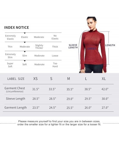 Womens Quarter Zip Long Sleeve Workout Tops 1/4 Zip Running Pullover Marled Purple $14.24 Jackets