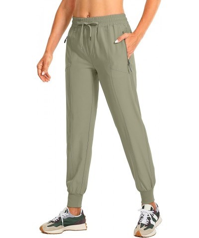 Women's Lightweight Joggers Pants with Pockets Athletic Workout Joggers for Women with Elastic Waist Q - 2 Zip Pockets - Dust...