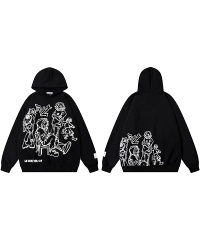 Women Zip Up Hoodies Y2k Graphic Hoodie Letter Print Spider Oversized Pullover Gothic Jacket Vintage Streetwear D-black $11.1...