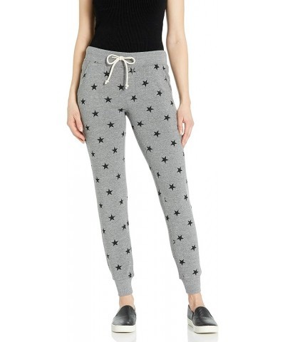 Women's Sweatpants, Eco-Fleece Tri Blend Printed Jogger Pant Eco Grey Stars $17.45 Activewear