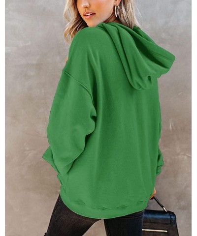 Women's Long Sleeve Fashion Pocket Hoodies Casual Pullover Tops Green $18.47 Hoodies & Sweatshirts