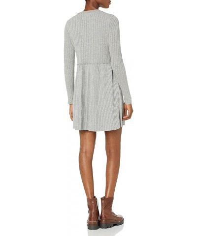 Women's Cloud Jersey Wide Ribbed Dress Heather Grey $30.16 Dresses