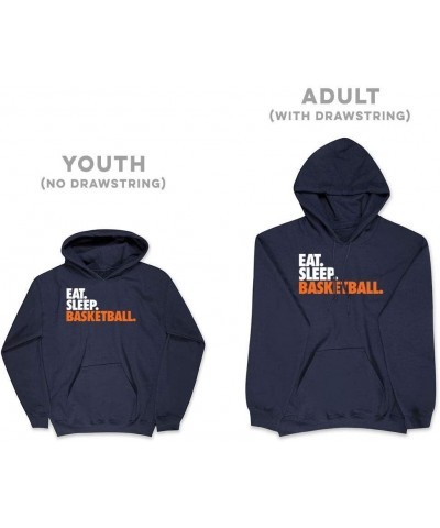 Basketball Standard Sweatshirt | Eat Sleep Basketball | Youth and Adult Sizes Adult Navy $25.84 Sweatshirts