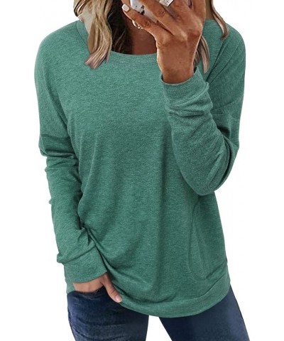 Women's Pocket Shirt Graphic Tunic Tops Sweatshirts A I-green $13.15 Hoodies & Sweatshirts