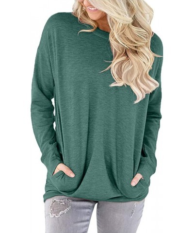 Women's Pocket Shirt Graphic Tunic Tops Sweatshirts A I-green $13.15 Hoodies & Sweatshirts