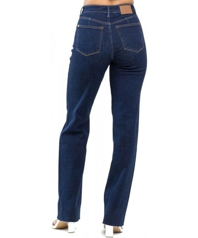 Women's High Waist Vintage Straight Jeans Dark $33.72 Jeans