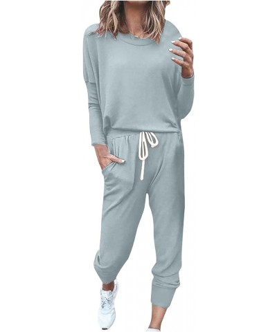 2 Piece Sweatsuits for Women Fall Clothes Leisure Long Sleeve Tops Sweatpants Lounge Travel Outfits Jogger Sets Track Suits A...