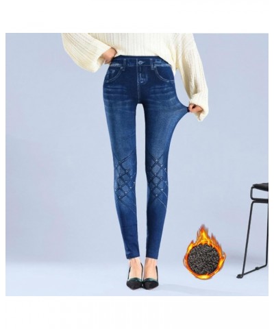 No nonsense Stretch Denim Leggings for Women Comfy Stylish Imitation Denim Pants High Waist Elastic Versatile Slim Legging A2...