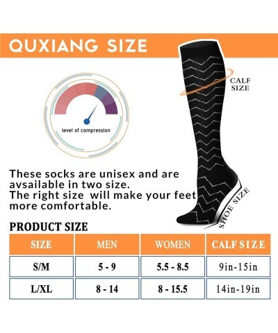 Compression Socks for Women & Men 15-20 mmHg, Best for Medical, Nursing, Running, Athletic, Varicose Veins, Travel 013 Gray/B...