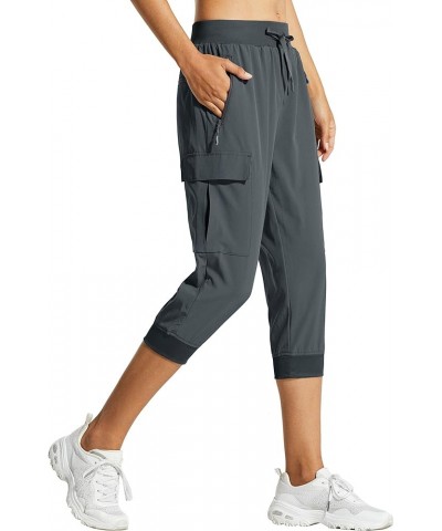 Women's Cargo Capri Pants Hiking Cropped Pants Lightweight Quick Dry Joggers Athletic Workout Casual Outdoor Shorts 03-capris...