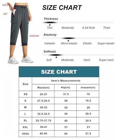 Women's Cargo Capri Pants Hiking Cropped Pants Lightweight Quick Dry Joggers Athletic Workout Casual Outdoor Shorts 03-capris...