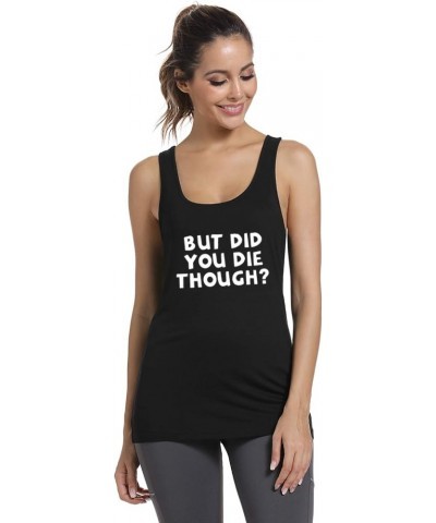 Tank Tops for Women-Womens Funny Saying Fitness Workout Racerback Tank Tops Sleeveless Shirts Black $13.43 Tanks