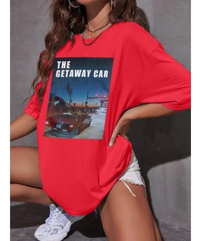 Women Concert Oversized Shirt Singer Fans Gift Tshirt Vintage Music Graphic Tee Causal Short Sleeve Tops Red $11.52 T-Shirts