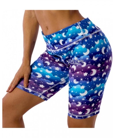 Printed Leggings with Pockets for Women Spandex Shorts Workout Leggings for Women Tummy Control Gym Yoga Capris Shorts-v-22 $...