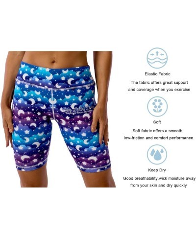 Printed Leggings with Pockets for Women Spandex Shorts Workout Leggings for Women Tummy Control Gym Yoga Capris Shorts-v-22 $...