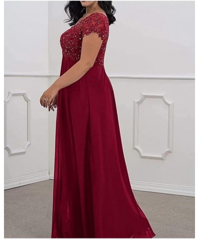 V-Neck Mother of The Bride Dresses for Wedding Plus Size Lace Applique Long Evening Party Formal Gowns Champagne $35.70 Dresses