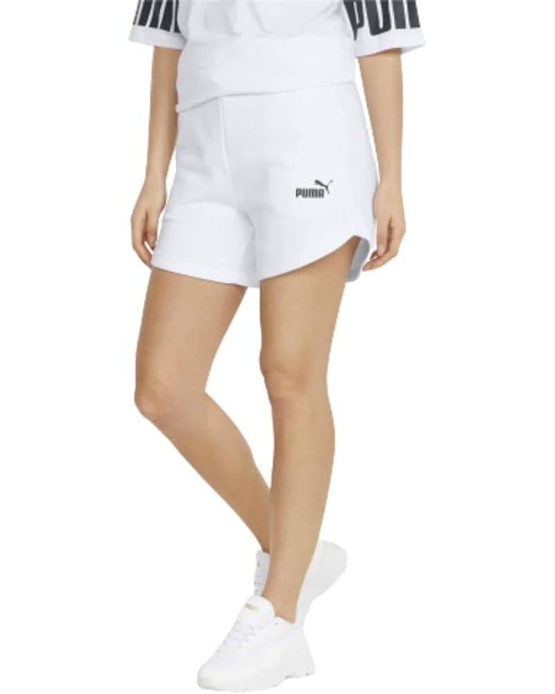 Women's Essentials 5" High Waist Shorts White $11.33 Activewear