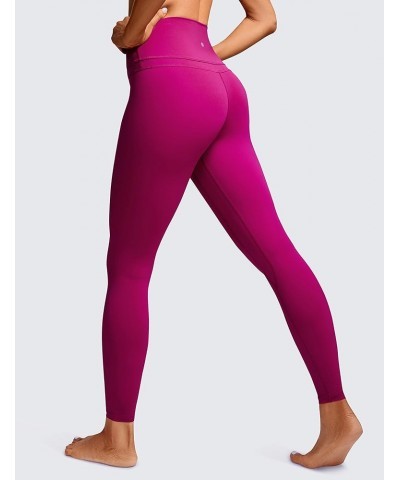 Women's Naked Feeling I Workout Leggings 28 Inches - High Waisted Full-Length Yoga Pants 28 inches Magenta Purple $13.33 Legg...