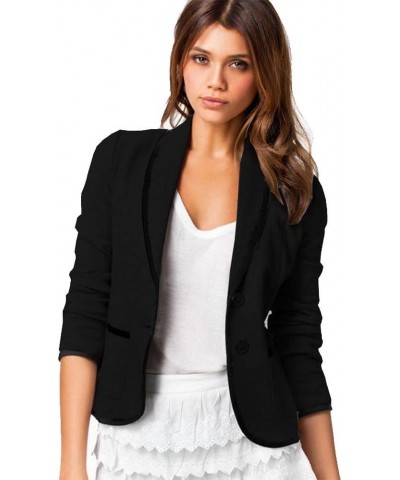 Womens Jackets for Work, Formal Business Lightweight Jackets Open Front Short Blazer Cardigan Plus Size Black $4.85 Blazers