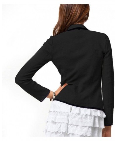 Womens Jackets for Work, Formal Business Lightweight Jackets Open Front Short Blazer Cardigan Plus Size Black $4.85 Blazers