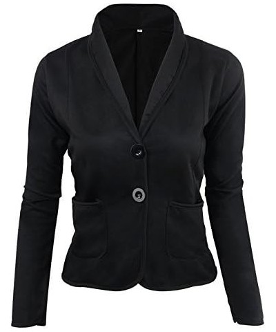 Womens Jackets for Work, Formal Business Lightweight Jackets Open Front Short Blazer Cardigan Plus Size Black $4.85 Blazers