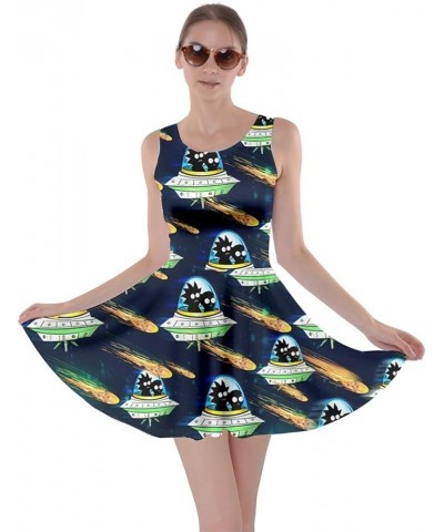 Womens Rick Morty Meeseeks Destroy Mooncake Final Space Mrs Frizzle Space Skater Dress, XS-5XL Travel in Space $17.22 Dresses