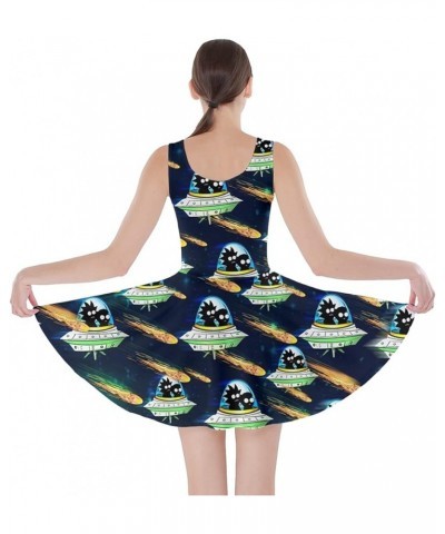 Womens Rick Morty Meeseeks Destroy Mooncake Final Space Mrs Frizzle Space Skater Dress, XS-5XL Travel in Space $17.22 Dresses