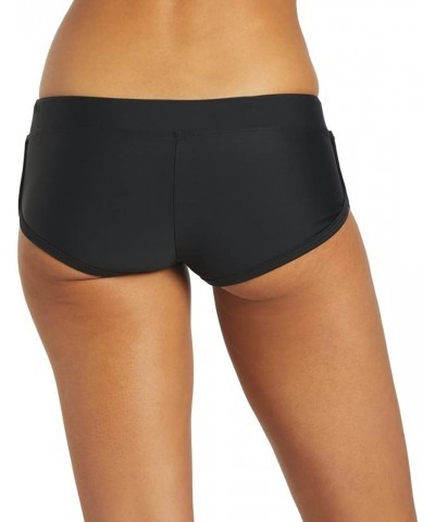 Women's Swim Shorts: Inspiring Confidence, Comfort and Shape Retaining Cheeky Boyshort- Swim Shorts Women Black $16.40 Swimsuits