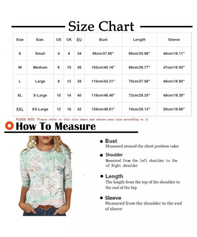 Plus Size Tops for Women 3/4 Sleeve Summer Blouses 2024 Three Quarter Sleeve Crewneck Casual Floral Print T Shirts… 06 Red $5...