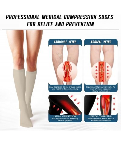 8 pairs Compression Socks for Men & Women Circulation-Best Support for Nurses, Running, Hiking, Recovery Sl2-multicolor $13.7...