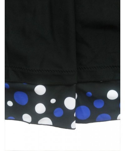 Womens Polka Dot Swimdress Two Piece Swimsuit and Brief Plus Size Blue $14.99 Swimsuits