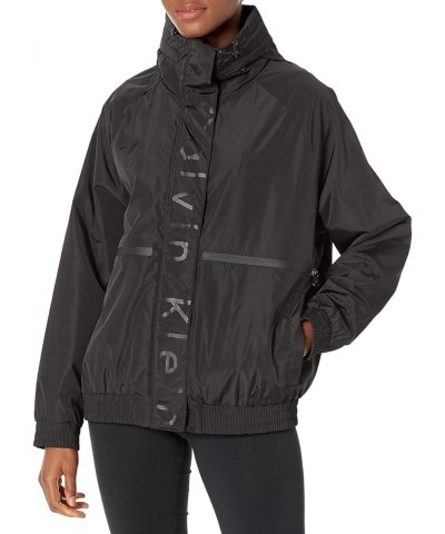 Women's Lightweight Water Resistant Everyday Windbreaker Black $27.29 Jackets