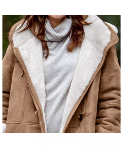 Winter Coats for Women Casual Long Sleeve Open Front Jacket Trendy Warm Outerwear Fashion Cardigan Clothes A5khaki $22.46 Jac...